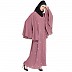 Front open  Dubai Kaftan with Butterfly sleeve- Puce pink